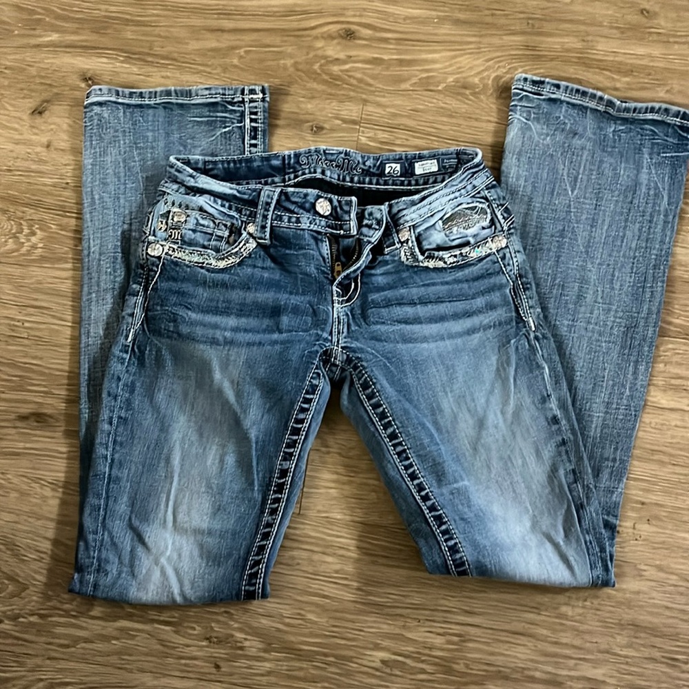 Miss Me Boot Cut Jeans, Size 26